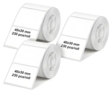 Olympia Etikety pro PM220 40 x 30 mm bílá / Etikety v kotouči / 230ks / balení 3role