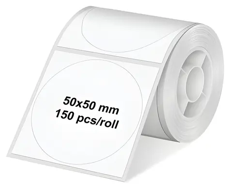 Olympia Samolepicí etikety pro PM220 kulaté bílé / Etikety / O 5 cm / 150 ks / 1 role