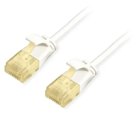 Equip SlimFlex bílá / Patch kabel / Cat6A U/UTP / RJ45-RJ45 / 3 m / LSZH