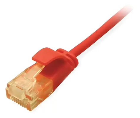 Equip Cat6a SlimFlex červená / Patch kabel / 0,5 m / U/UTP / LSZH / PoE+