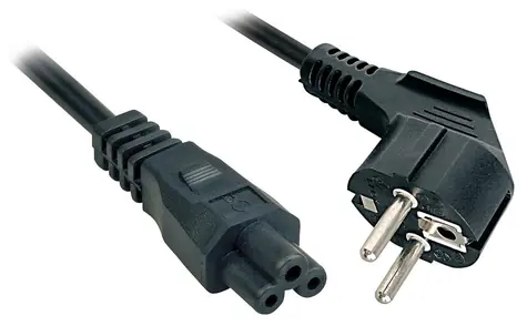 Lindy černá / Napájecí kabel / Schuko - IEC C5 / 3 m