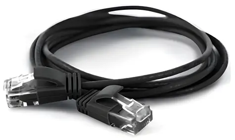 Wantec 7310 černá / Patch kabel / Cat6a U/UTP / 0,2 m / RJ-45