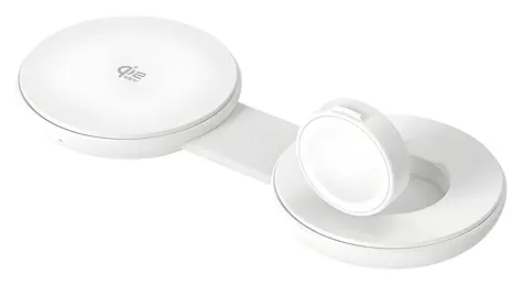 Conceptronic Skládací magnetická nabíječka Qi2 25W bílá / Bezdrátová nabíječka / Qi2 / 25 W / 2x zařízení najednou