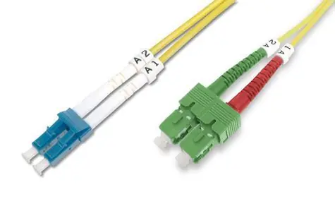 Digitus Optický patch kabel SC(APC)-LC(PC) 3 m / Patch kabel / Singlemode OS2 / Duplex