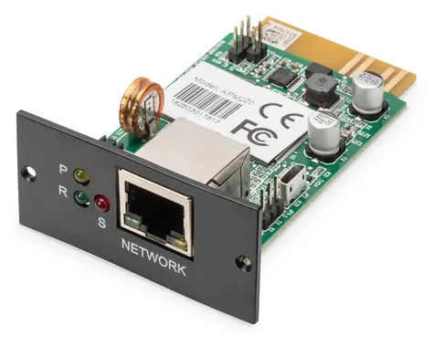 Digitus SNMP & WEB karta V2.0 / Síťová karta pro UPS / RS-232 / Ethernet 10/100 / SNMP