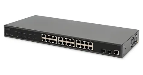 Digitus DN-95359 / Switch / Managed L2 / 24x Gigabit PoE+ / 2x SFP / 330W