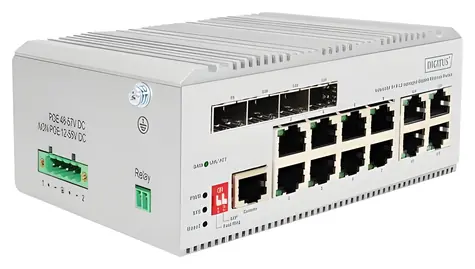 Digitus / Switch / 8portový Gigabit / L2 Managed / 4x SFP Uplink