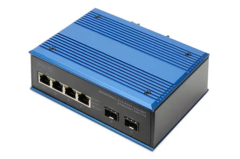 Digitus DN-651148 / Switch / 4x Gigabit RJ45 + 2x SFP / Unmanaged / IP40