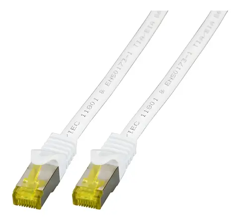 EFB bílá / Patch kabel / Cat6A S/FTP / 1,5 m / RJ-45 / LSZH / PoE