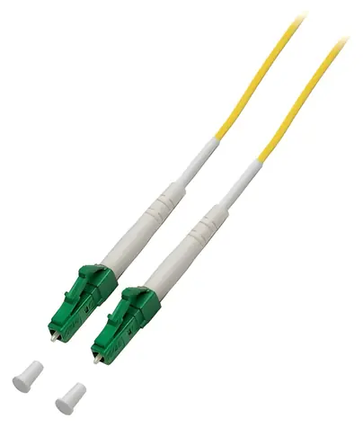 EFB / Optický patch kabel LC/APC-LC/APC / Simplex / OS2 / 15m / žlutá