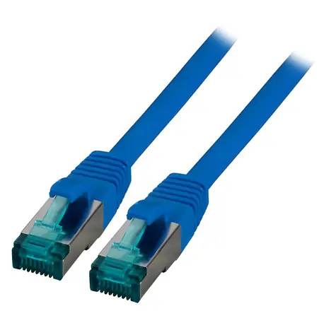 EFB patch kabel Cat6A S/FTP modrá / Patch kabel / 7,5 m / RJ-45 / LSZH
