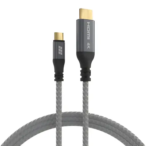 EFB USB-C - HDMI kabel šedá / Adaptérový kabel / 4K 30Hz / 1,8 m