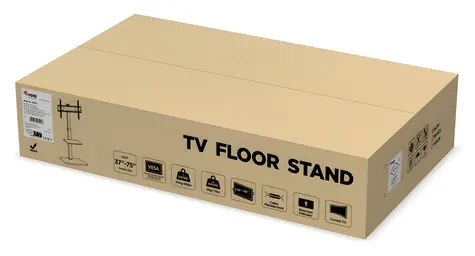 Equip 650613 černá / Podlahový stojan TV / 37
