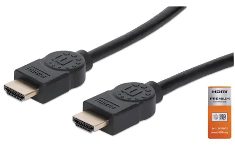 Manhattan Premium HDMI kabel černá / Kabel HDMI / HDMI (M) - HDMI (M) / 5 m / Ethernet / 18 Gbit/s / ARC