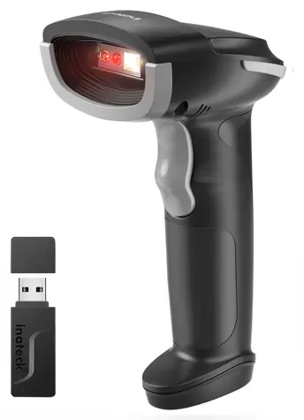 Inateck Hyper 260 šedá / Snímač 2D čárových kódů / Bezdrátový / BT / Kit