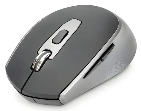 Digitus Bezdrátová optická myš černá / Myš / 1600 DPI / 6 tlačítek / 2.4 GHz