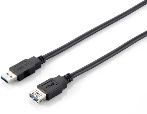 Equip černá / Prodlužovací kabel / USB-A - USB-A / 2 m / USB 3.0