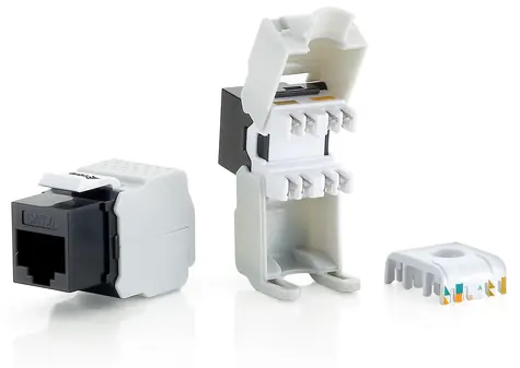 Equip Keystone Jack Cat6 / Keystone Jack / LSA / nestíněný / 8 ks