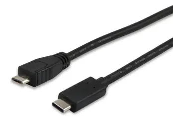 Equip USB-C - Micro USB černá / Kabel / USB 2.0 / 480 Mbps / 1 m