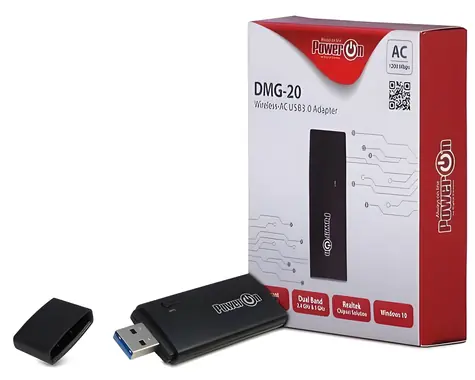 Inter-Tech DMG-20 / Wi-Fi adaptér / Wi-Fi 5 / Dual-Band / USB 2.0
