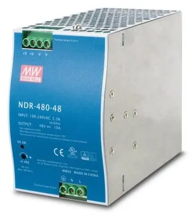 Planet SDR-480-48 / Napájecí zdroj na DIN lištu / 48V / 480W / AC 100-240V / DC Single / -20 až 70°C