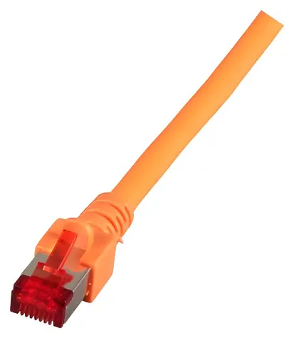EFB CAT6 S/FTP 25m oranžová / Patch kabel / RJ45-RJ45 / LSZH / 250 MHz
