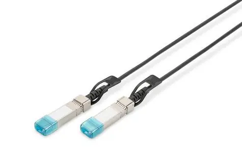 Digitus SFP+ 10G DAC kabel 1 m černý / SFP+ DAC kabel / AWG 30 / 10G Ethernet / kompatibilní s HPE