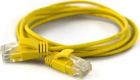 Wantec 7282 žlutá / Patch kabel / Cat6a U/UTP / 0,2 m / RJ-45