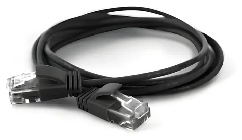 Wantec 7320 černá / Patch kabel / Cat6a U/UTP / RJ45-RJ45 / 15 m