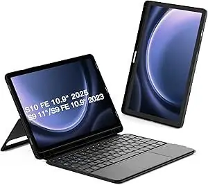 Inateck N0064 černá / Ochranný kryt s klávesnicí a touchpadem / pro Galaxy Tab S10 FE/S9 FE/S9 / Bluetooth 5.3 / QWERTZ