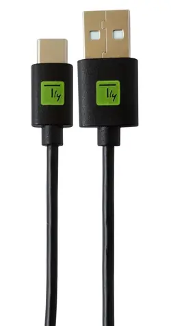 Techly USB-A - USB-C 0,1 m černá / Kabel / USB 2.0 / rychlonabíjení