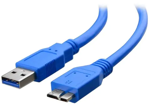 Techly USB-A - Micro USB-B 2 m modrá / Kabel / USB 3.2 Gen 1 / 5 Gbit/s
