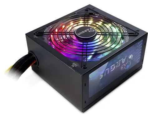 Inter-Tech Argus RGB-700 II / Zdroj / 700W / 80 PLUS Bronze / 140mm RGB ventilátor / nemodulární