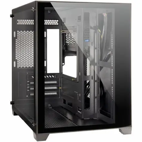 Inter-Tech C-501 Aspect černá / Skříň / Midi-Tower / micro ATX, Mini-ITX / bez zdroje