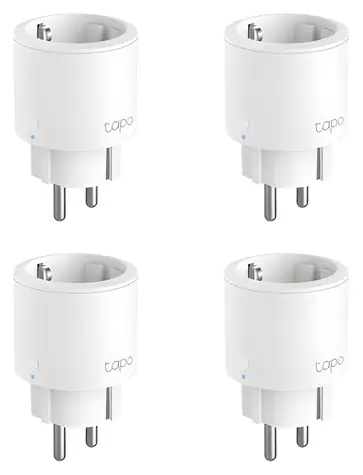 TP-Link Tapo P115 bílá / WiFi mini chytrá zásuvka / 4-pack / 16A / Alexa & Google