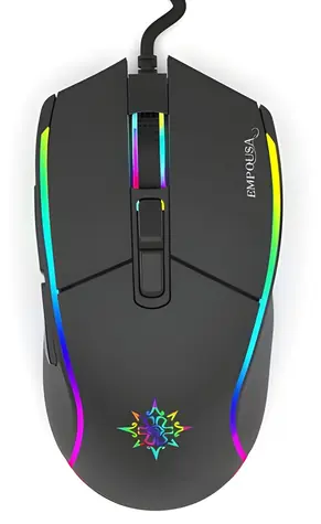 Inca IMG-GT16 černá / Herní myš / RGB / optická / 6400 DPI / 7 tlačítek / USB / 1,8m