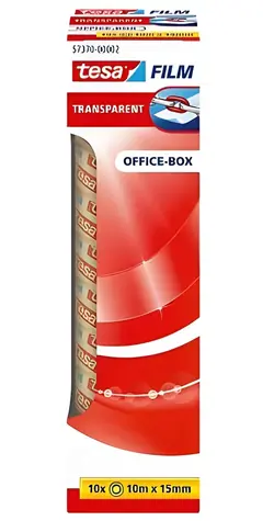 Tesa Office Box lepicí páska transparentní / Lepicí páska / 15 mm / 10 m / 10 ks