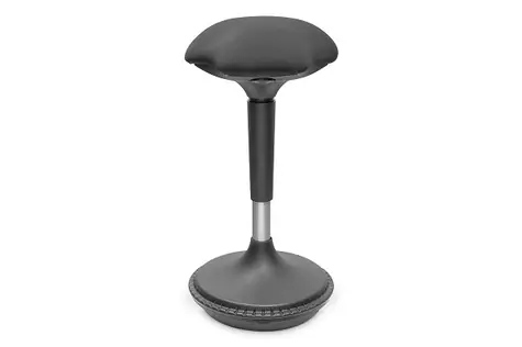 Digitus DA-90422 černá / Balanční stolička / výškově nastavitelná 63–88 cm / otočná 360° / nosnost 125 kg