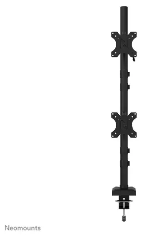 Neomounts DS60-600BL2V černá / Držák pro dva monitory na stůl / velikost 10-32