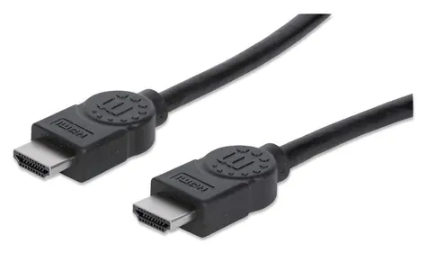 Manhattan HDMI kabel High Speed černá / HDMI kabel / HDMI (M) - HDMI (M) / 1 m / ARC / 10,2 Gbit/s