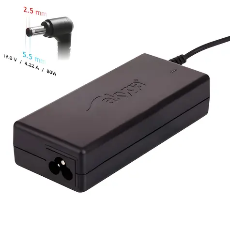 Akyga AK-ND-72 / Napájecí adaptér pro notebook / 80 W / 19V / 4,22A / 5,5x2,5 mm / pro Toshiba