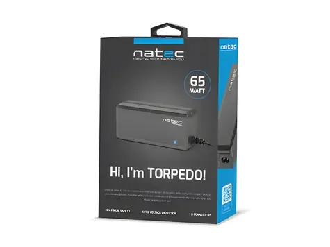 Natec Torpedo UNI-70 / Nabíječka pro notebook / 70W / univerzální