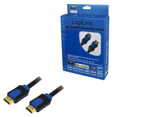 LogiLink HDMI 1.4 / HDMI kabel / High Speed s Ethernetem / 1 m