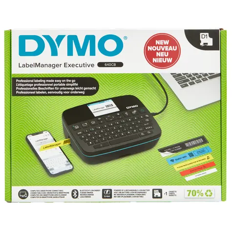 Dymo LabelManager 640CB / Popisovač / D1 pásky 6-24mm / Bluetooth / USB-C / dobíjecí baterie