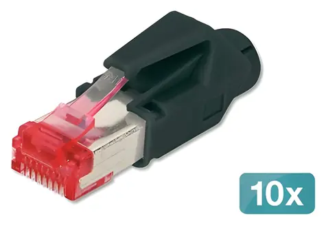 Digitus Hirose TM 21 / Modulární konektor / RJ-45 / Cat6 / stíněný / 10 ks