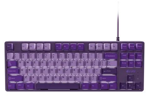 Fury Kanabo K2 US fialová / Herní mechanická klávesnice / drátová USB / US layout / bílé podsvícení