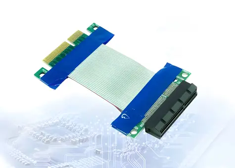 Inter-Tech Riser Card Extender 5 cm / Riser karta / PCI Express x4 / flexibilní