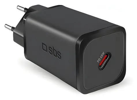 SBS TETRGAN1C65W černá / Nabíječka / GaN / USB-C / Power Delivery / 65 W