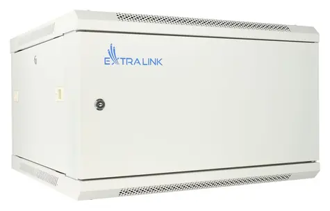 Extralink ASP 6U 600x450 šedá / Nástěnný rozvaděč / 600x450 mm / nosnost 40 kg / kovové dveře