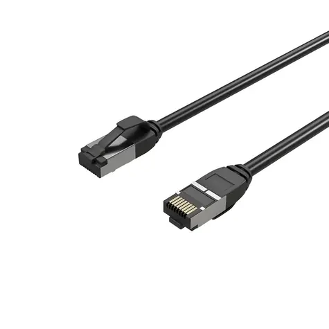 Shiverpeaks CAT8.1 U/FTP extra tenký 7,5 m černá / Patch kabel / RJ-45 / TPE plášť